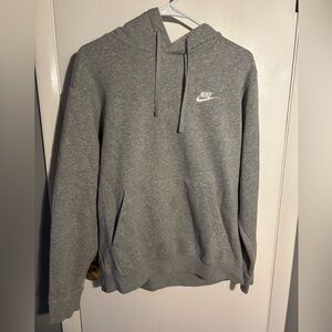 Nike Men's Heather Gray Pullover Hoodie